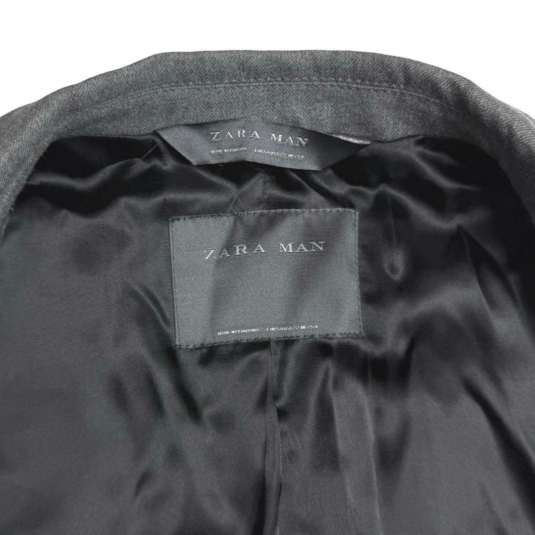 ZARA｜4wayストレッチグレーチェックシングルスーツセットアップ