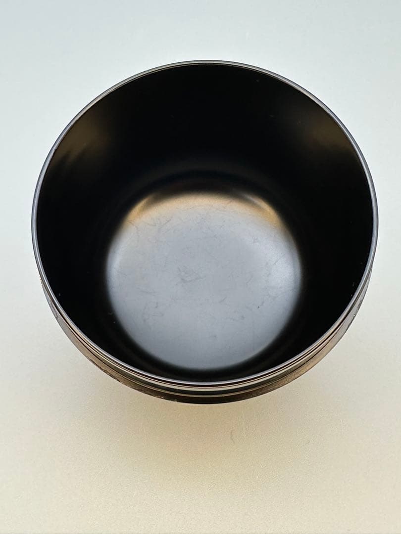 茶道具　棗　東恒博　銀杏蒔絵棗