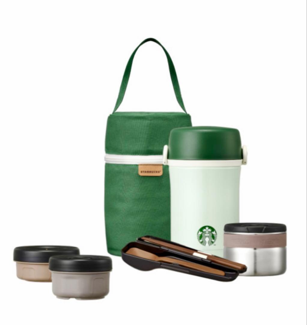 【新品未使用】韓国スタバ　THERMOSサーモス　ランチボックス フードジャー