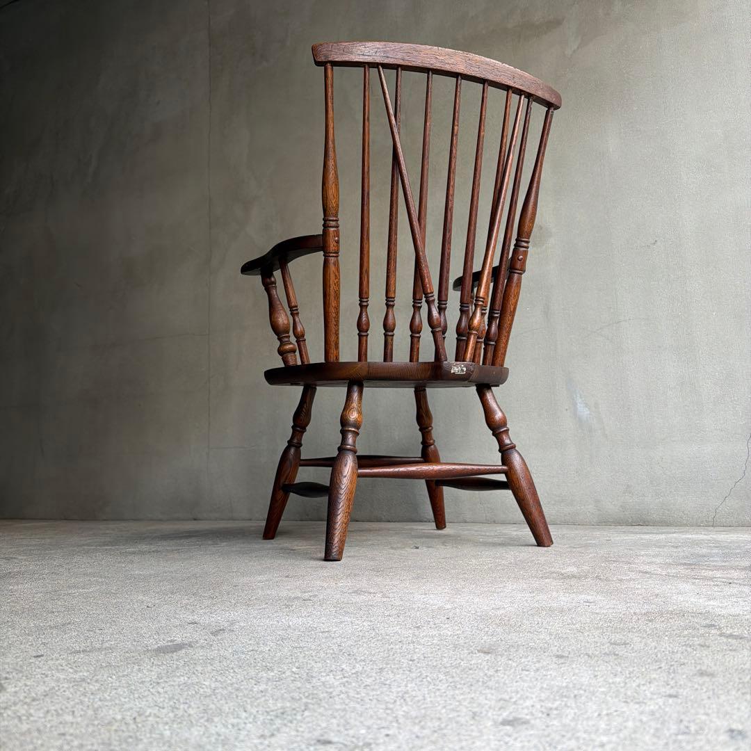 飛騨家具　キツツキ　オールドヴィンテージ　ウィンザーアームチェア　ロースタイル