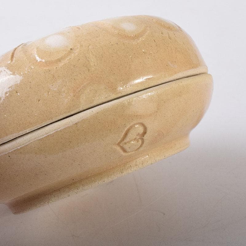 茶道具　春香堂　葵窯　加藤春二作　菊花　千年菊方　香合　共箱　V　7850