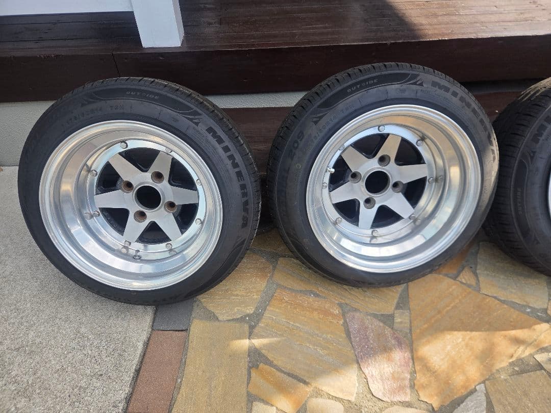 ロンシャン☆14インチ☆PCD114.3☆8J☆9J☆当時物☆GX71等に☆