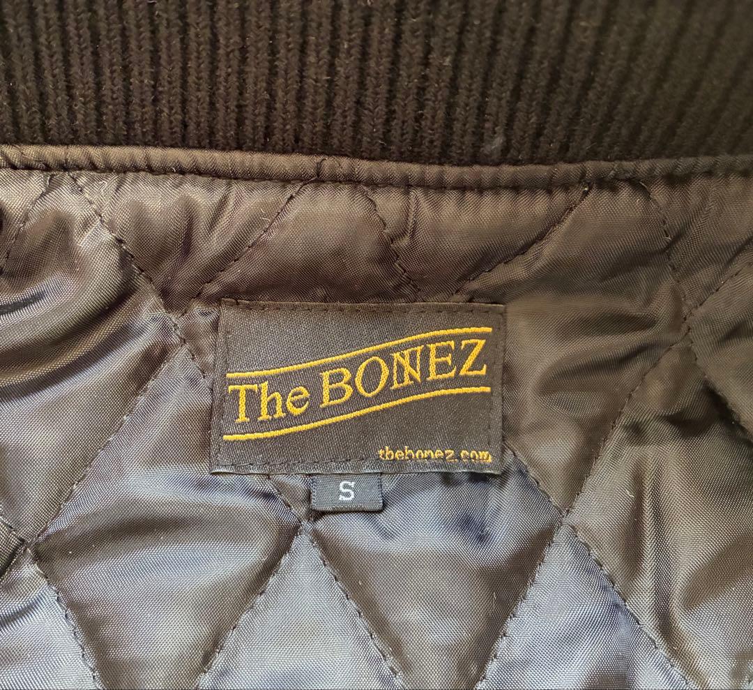 しあわせ湯　THE BONEZ スタジャン ブラック　サイズS