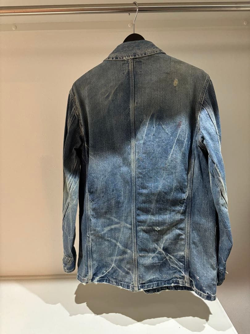 や*ぺ様 30s〜40s カバーオール　月桂樹ドーナツボタン　メーカー不明