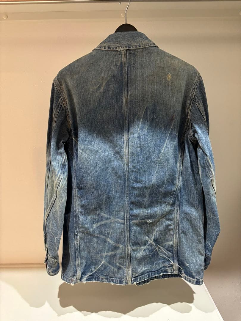 や*ぺ様 30s〜40s カバーオール　月桂樹ドーナツボタン　メーカー不明