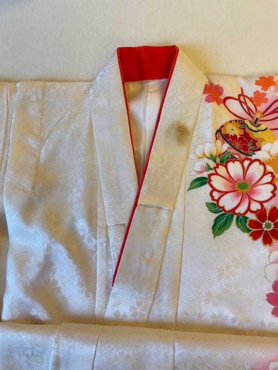 七五三　七歳　 着物　長襦袢  半衿付き