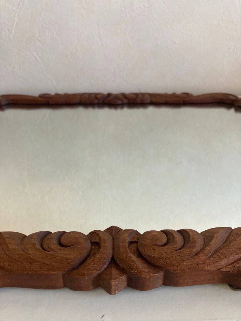 アンティーク ウォールミラー/鏡/ヴィンテージ　46.5×36