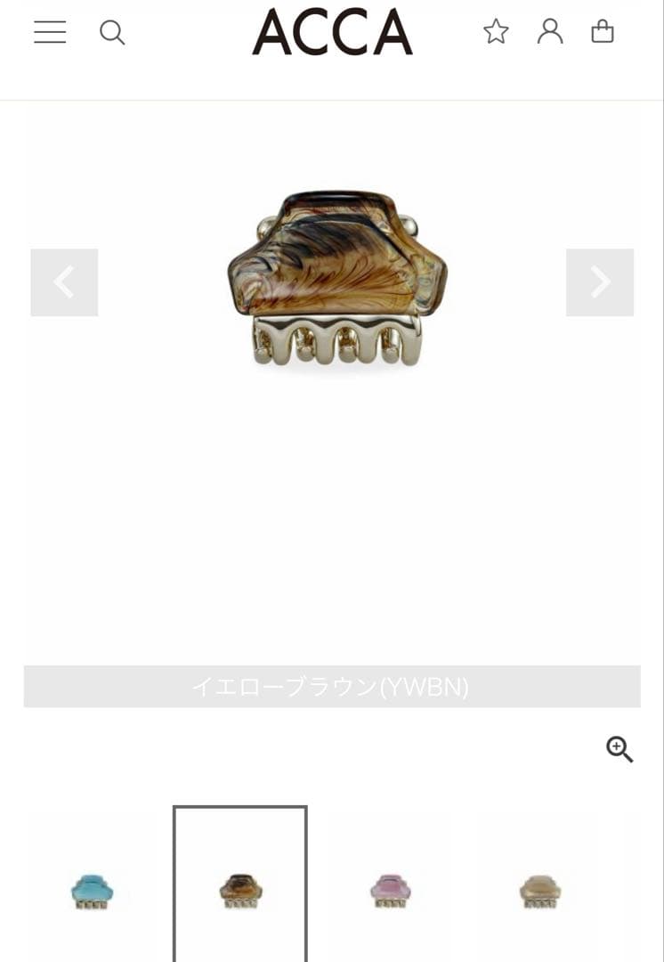 acca ヘアクリップ 2つセット　ミニモ