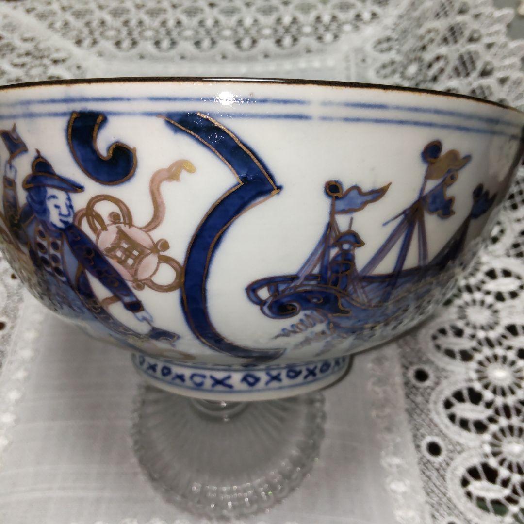 古伊万里四艘船文鉢。