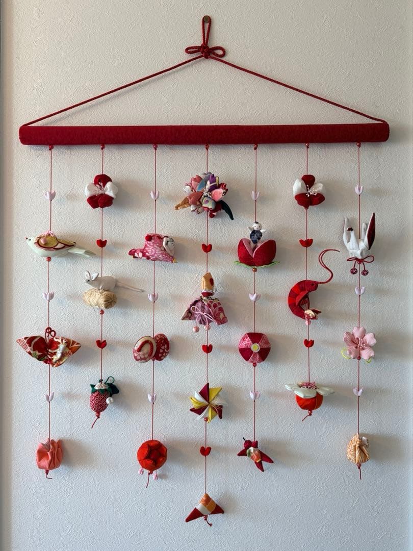 可愛いつるし雛No.191 壁掛けタイプ・ひな祭り・桃の節句・さげもんつるし飾り