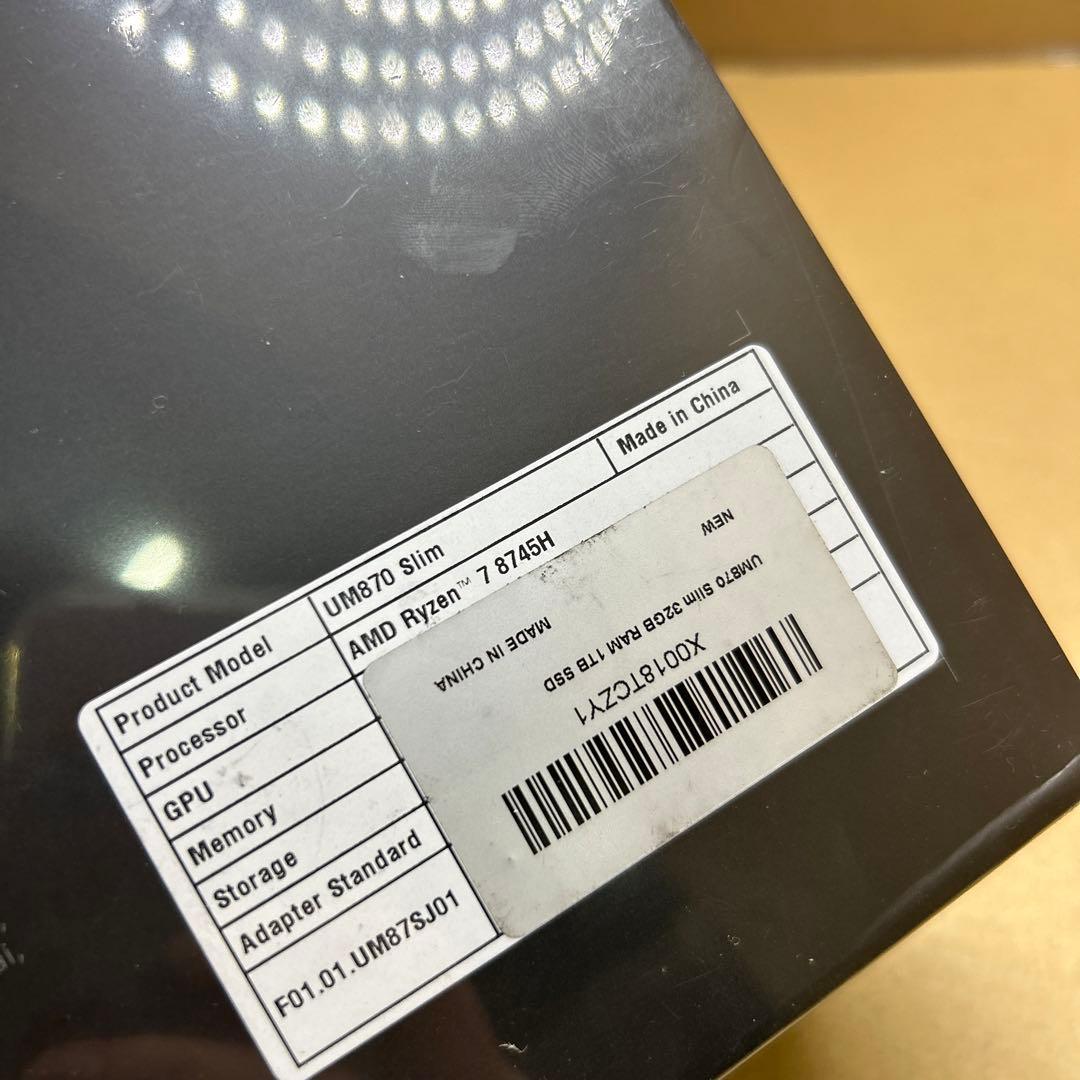 新品　MINISFORUM UM870 Slim EliteMini 32GB