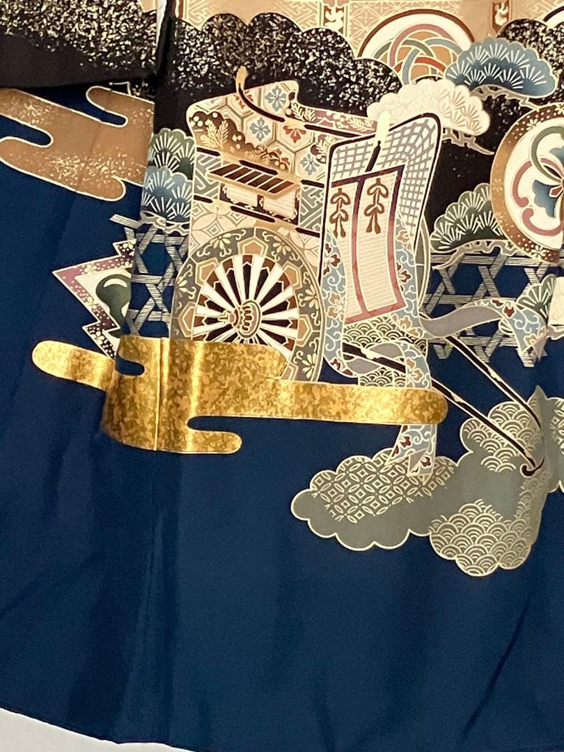 お宮参り、七五三用 男児祝い着、長襦袢付き、袴セットNo510F