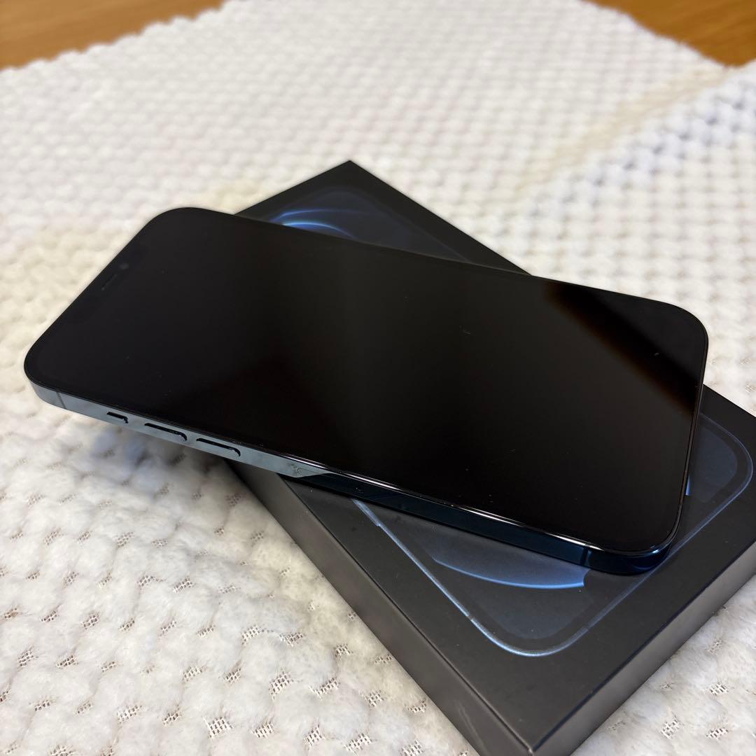 【美品】iPhone 12 Pro max本体 パシフィックブルー