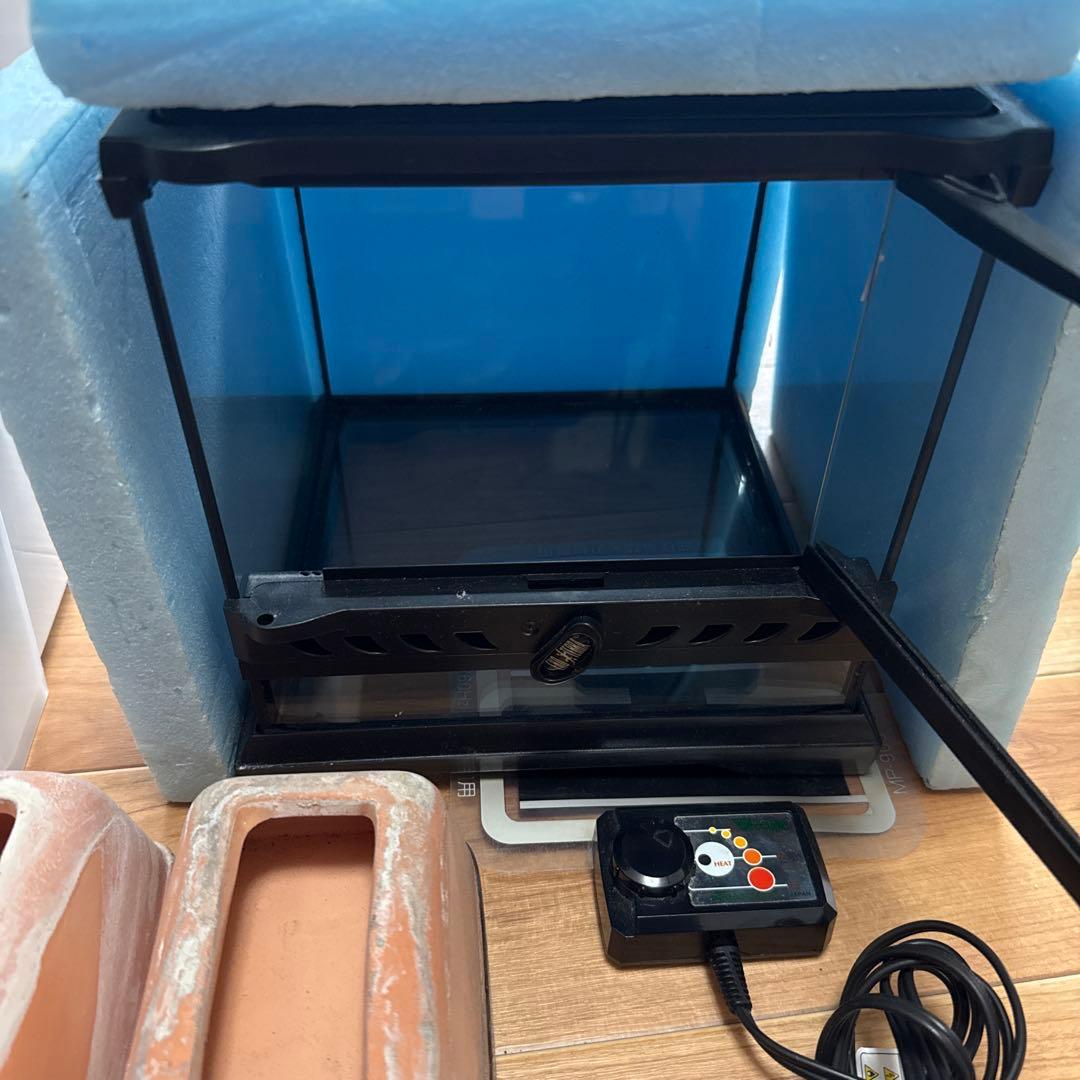 GEX EXOTERRA グラステラリウム ナノキューブ レオパ飼育セット