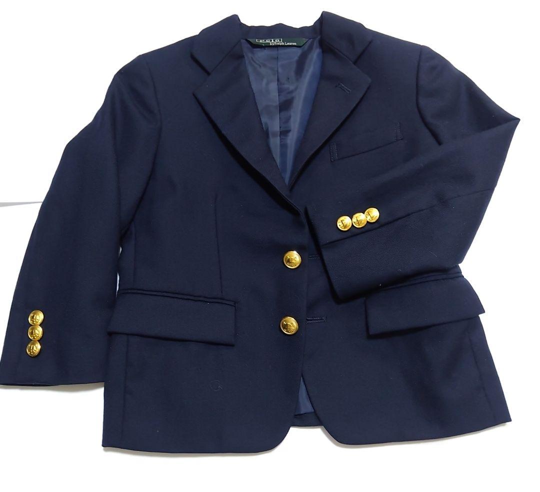 ラルフローレン 110cmスーツ一式　金ボタン　紺ブレ