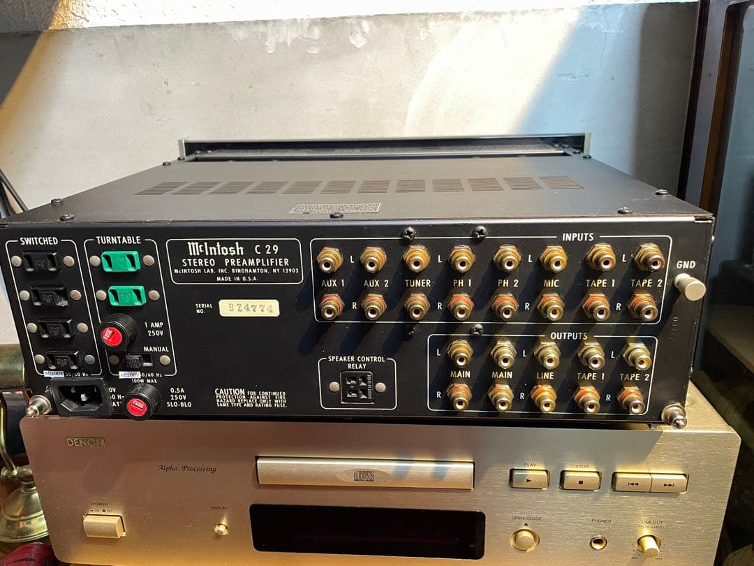 極美品　完動品　McIntosh C29 ステレオプリアンプ 本体
