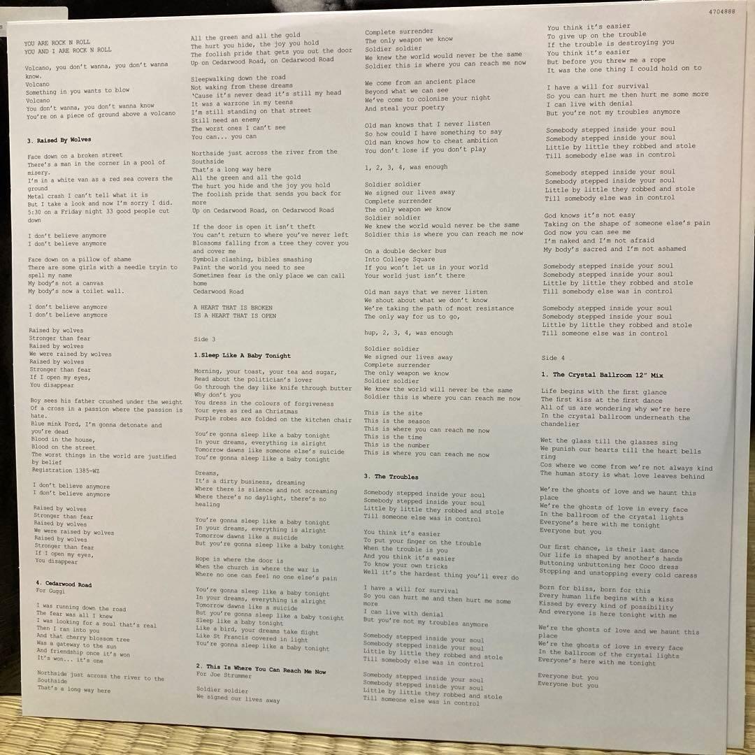 激レア U2 songs of innocence ホワイト•ヴァイナル 2LP