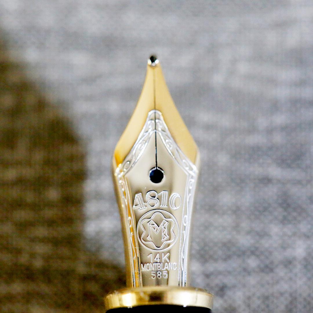 【極美品 送料込み】モンブラン 万年筆 １４４４ バーレイ ゴールド マイスター