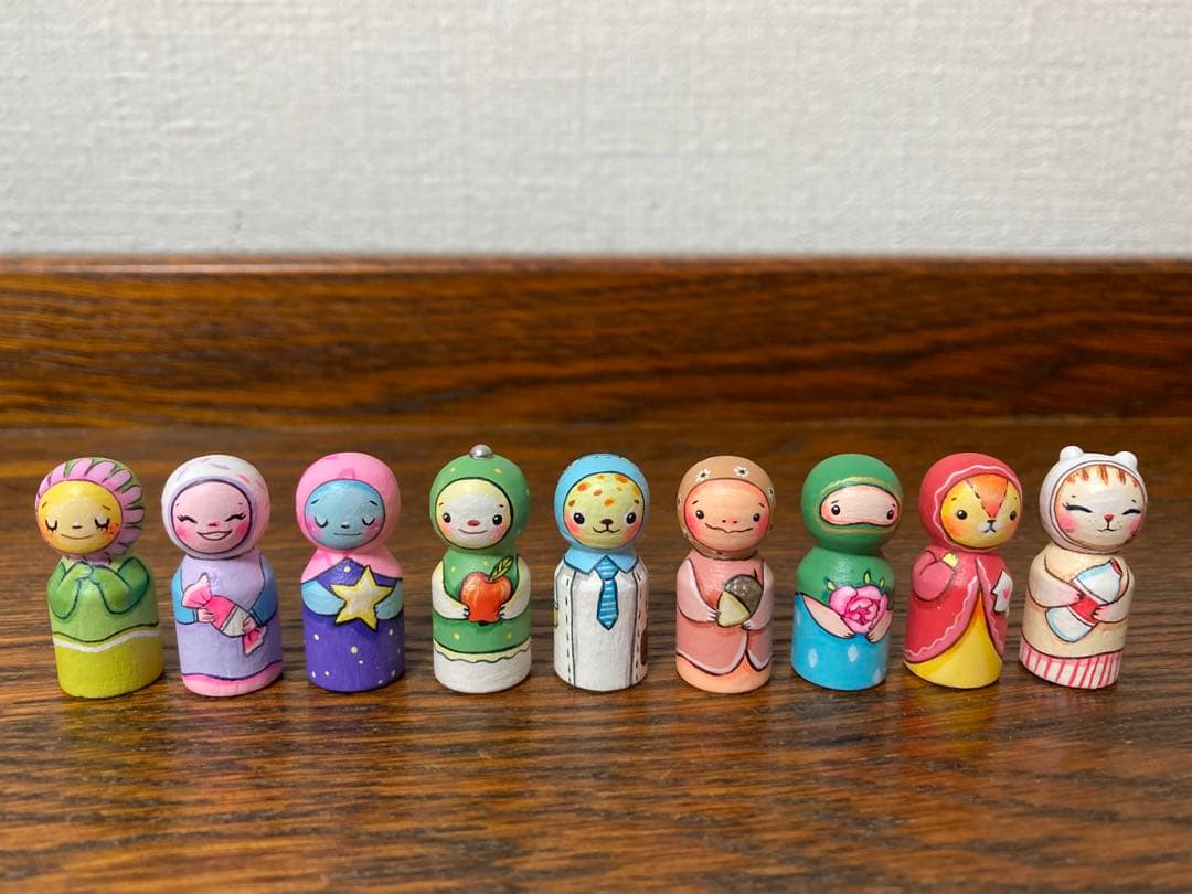 ひな祭りセール♪ロシア雑貨☆アニマルキット9個&Box付 マトリョーシカ