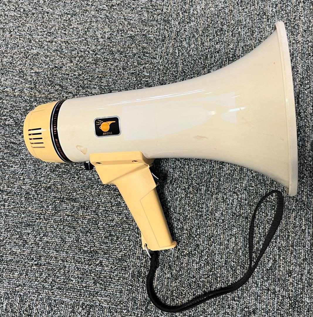 TOA 拡声器 ER-332W 白　トランジスタメガホン　昭和レトロ