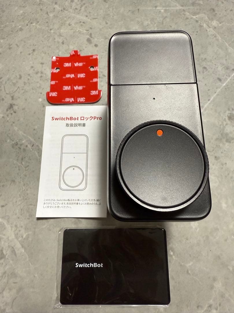 売れるかな〜★SwitchBotロックプロ★指紋認証パッド★専用バッテリー付き