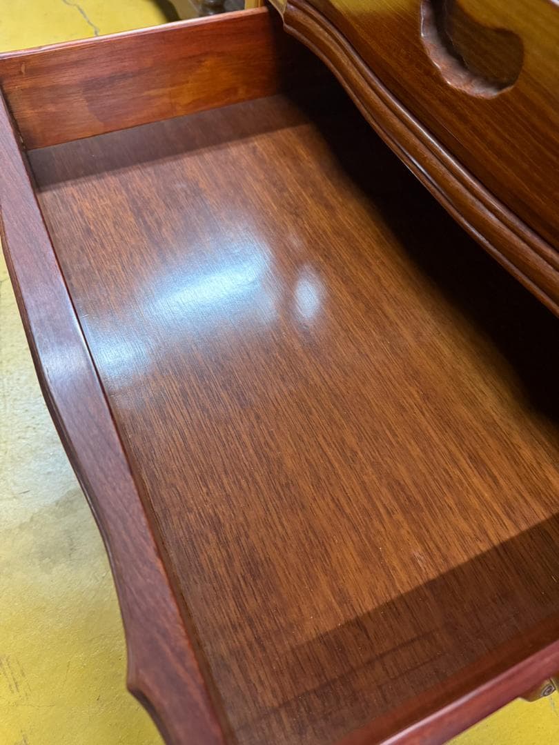 英国クラシック様式 5段チェスト 花梨材 猫脚