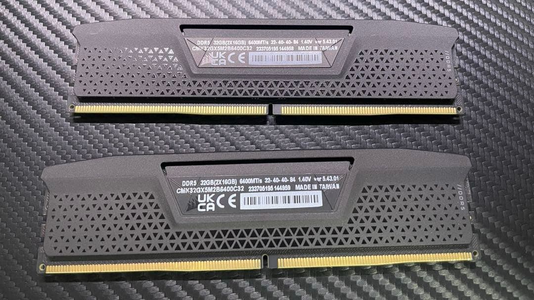 CORSAIR DDR5-6400MHz 32GB ブラック [16GB×2枚]