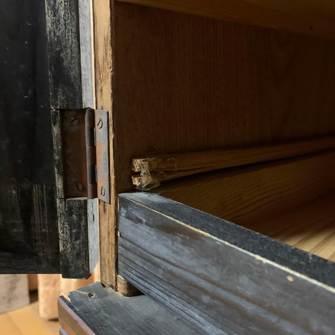 アンティーク家具 レトロ 重ね3段 箪笥 和たんす 収納箪笥