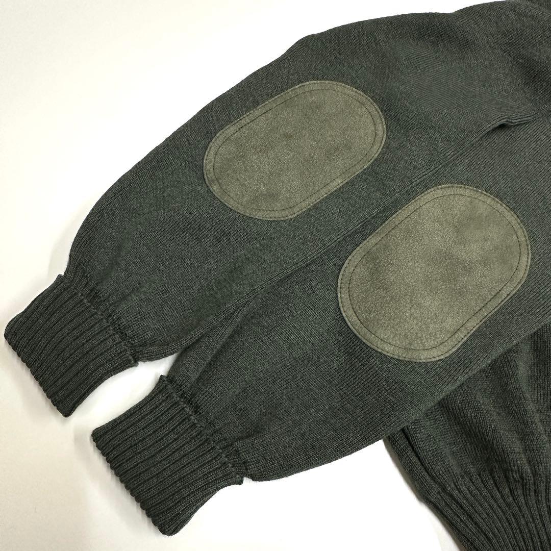 Burberrys バーバリーズ エルボーパッチ ウールニット M 英国製