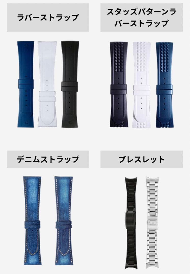 ②【時計同時購入時のみ】オプション特価EDOX エドックス純正ベルト