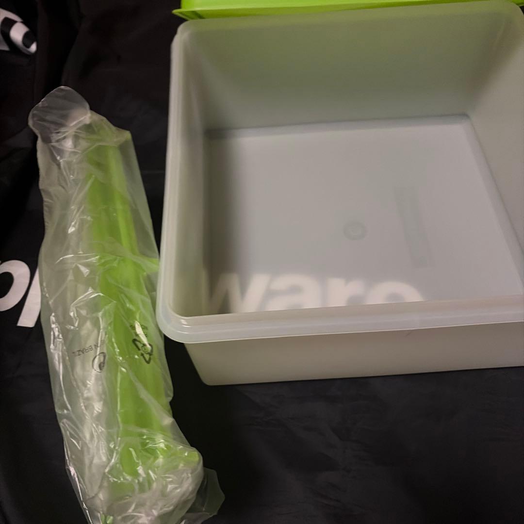 タッパーウェア角型大容量容器すのこ2枚ハンドル付き