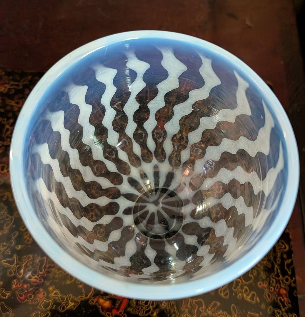 大正浪漫　棗型　エナメル脚　黒脚　氷コップ