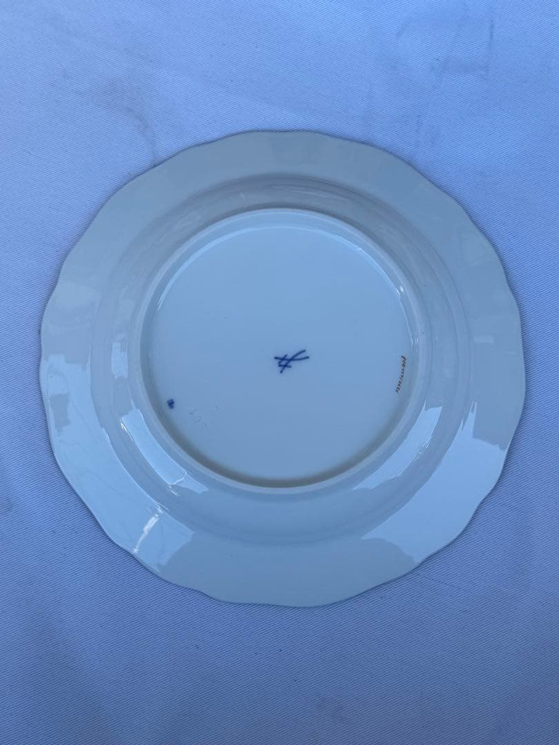 未使用 最高峰 Meissen マイセン 朱金オニオン プレート 6枚　18cm