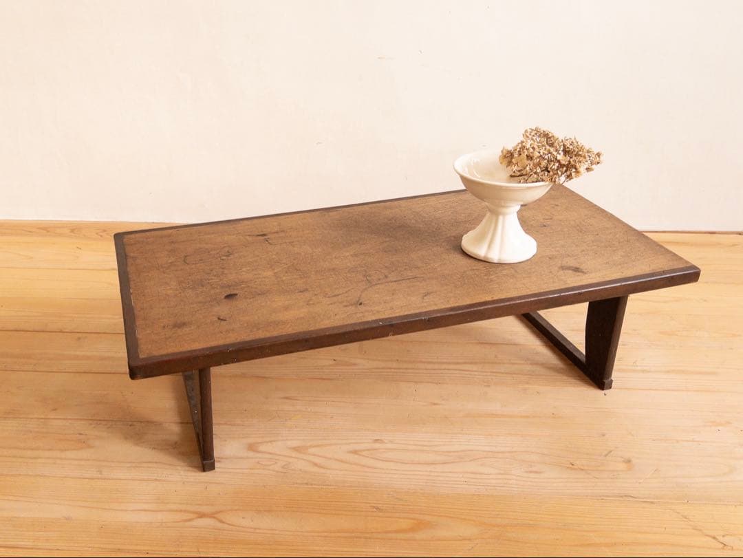 木製　テーブル　座卓　小ぶり　折りたたみ　古道具　古家具　ビンテージ