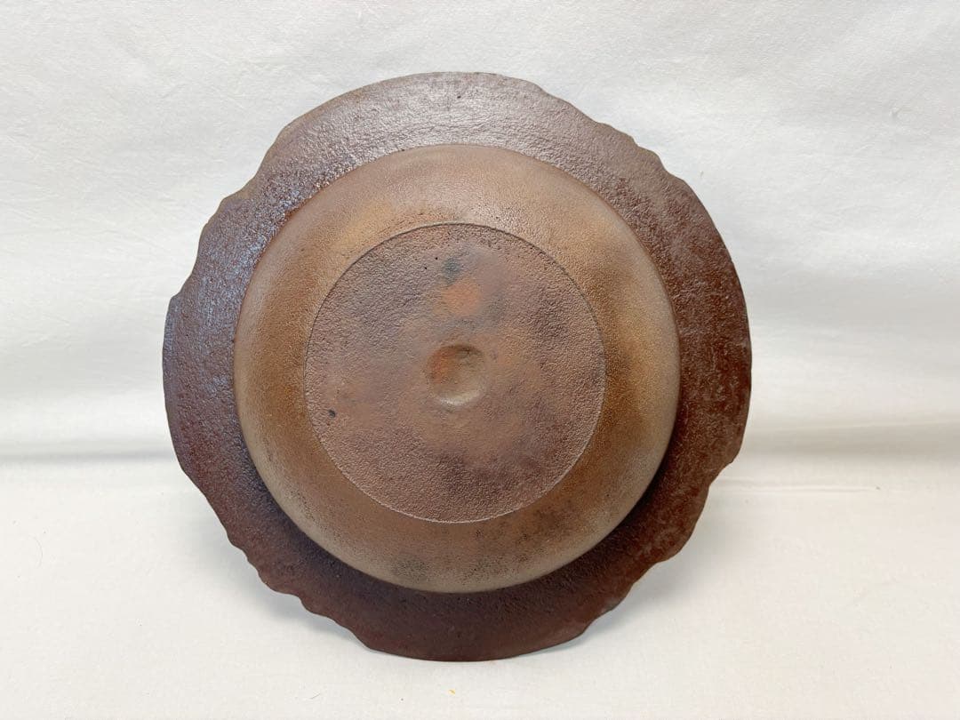 美品 茶道具 釜師 佐藤浄清作 遠山霰地紋 透木釜 釜印 釜鐶付き 共箱