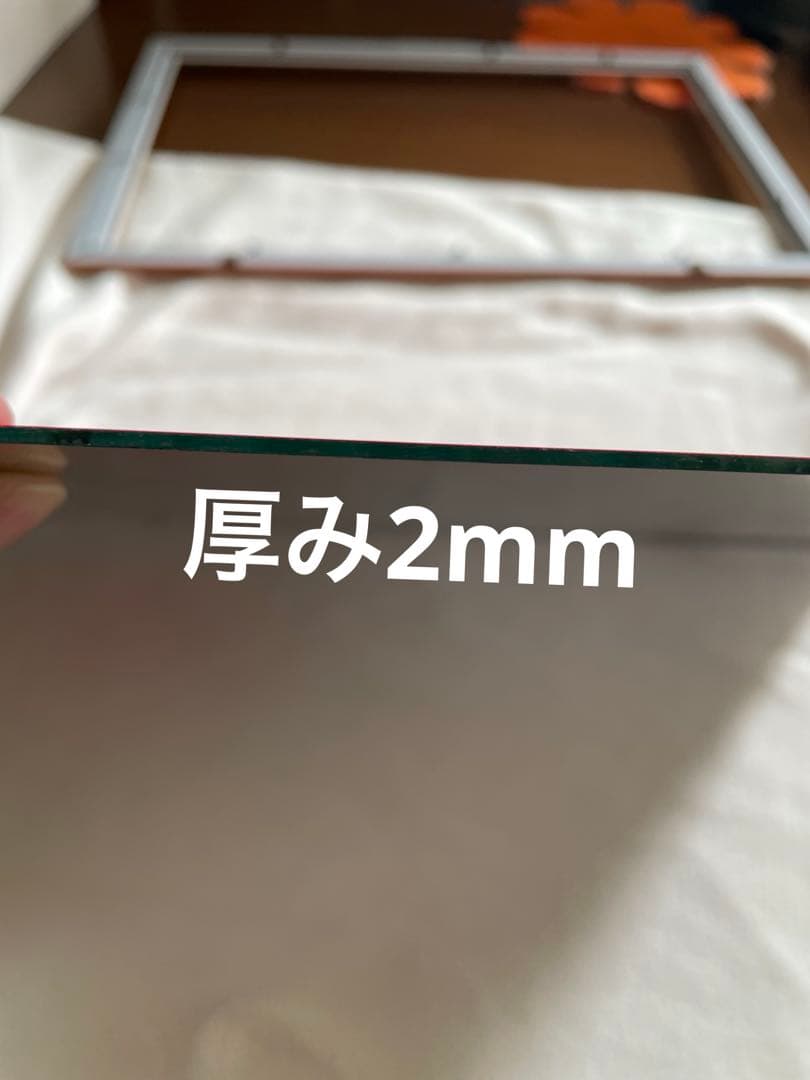 ハンドメイド　インテリア　壁掛け　鏡　梅と城/Japanese Style