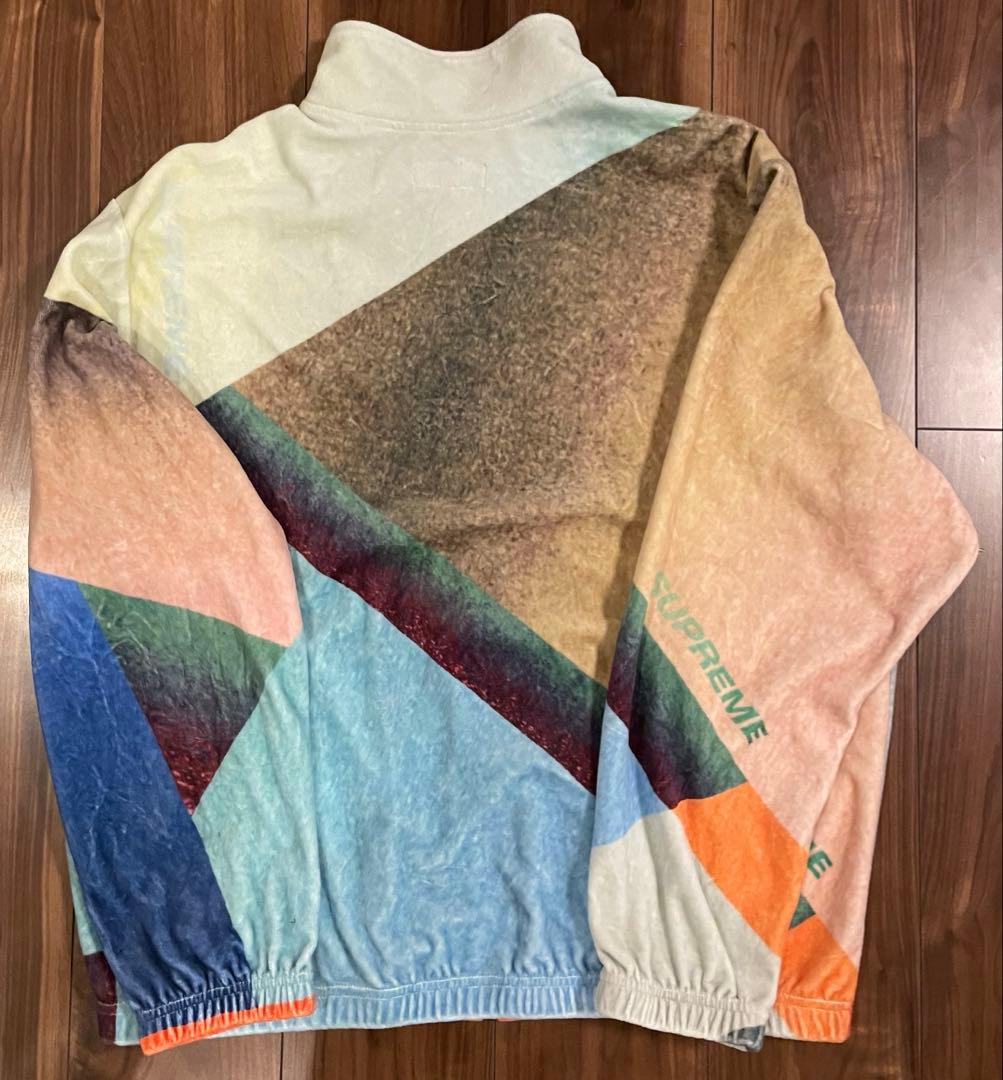 Supreme Geo Velour Track Jacket Ｌ