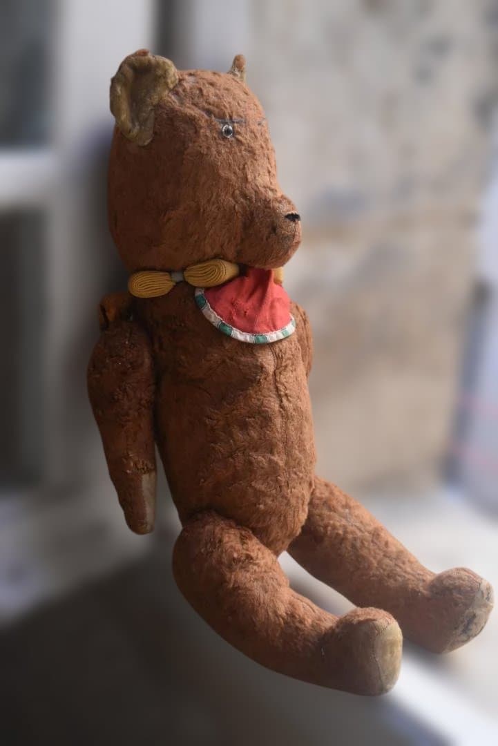 フランスアンティーク　とぼけた可愛いテディベア　熊ぬいぐるみ