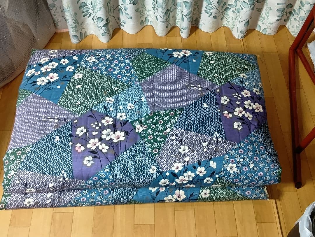 昭和　レトロ　モダン　敷き布団 　花柄