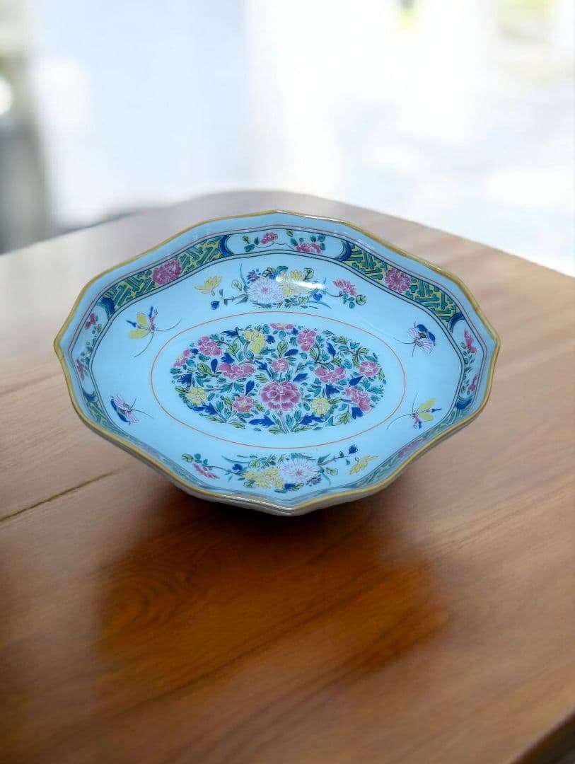 PUIFORCAT ピュイフォルカ　 花柄八角形小物皿 フランス製