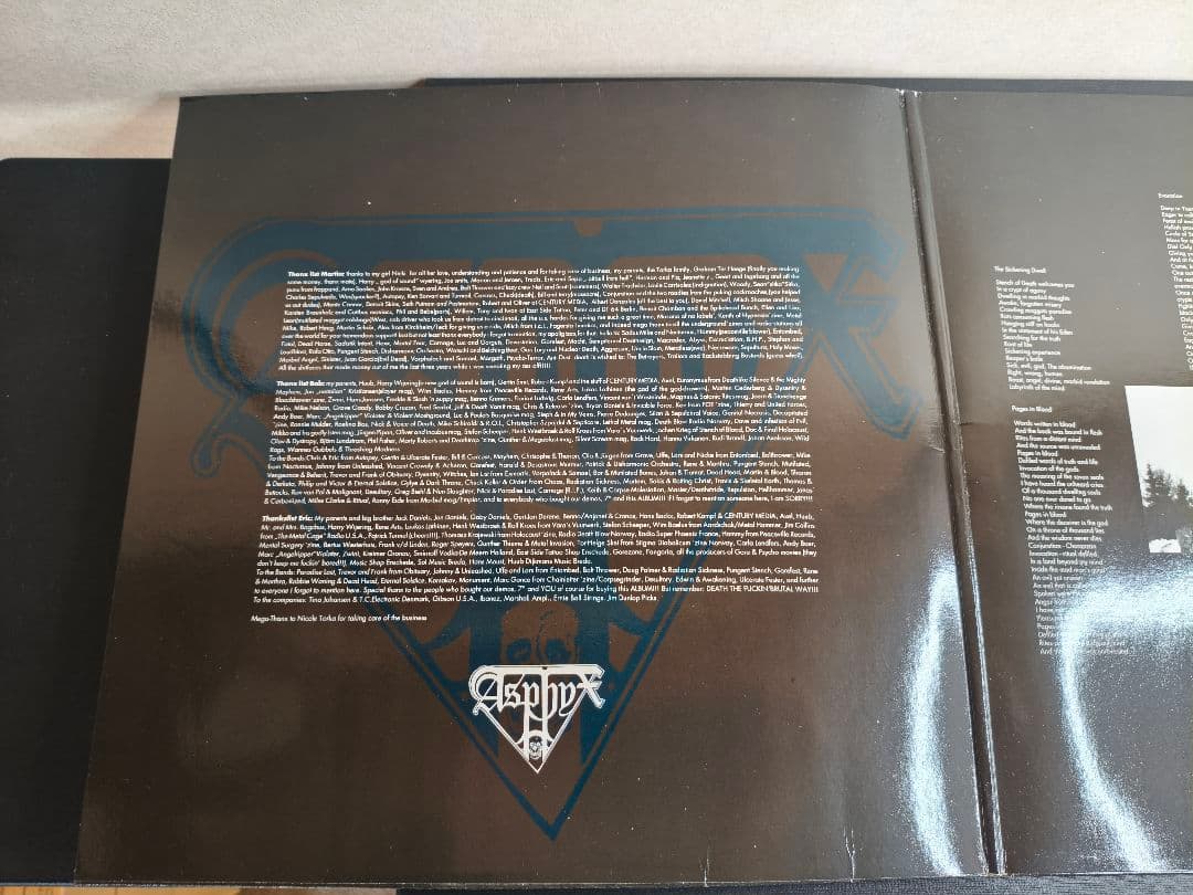 1991年 ドイツ 08-9716-1 Asphyx The Rack LP