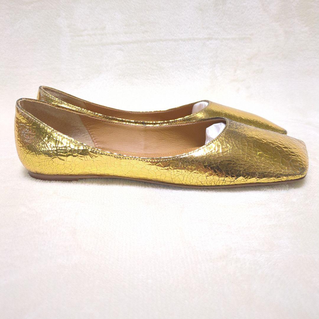 PIPPICHIC✨【美品】スクエアトゥ フラットシューズ　パンプス　23.5