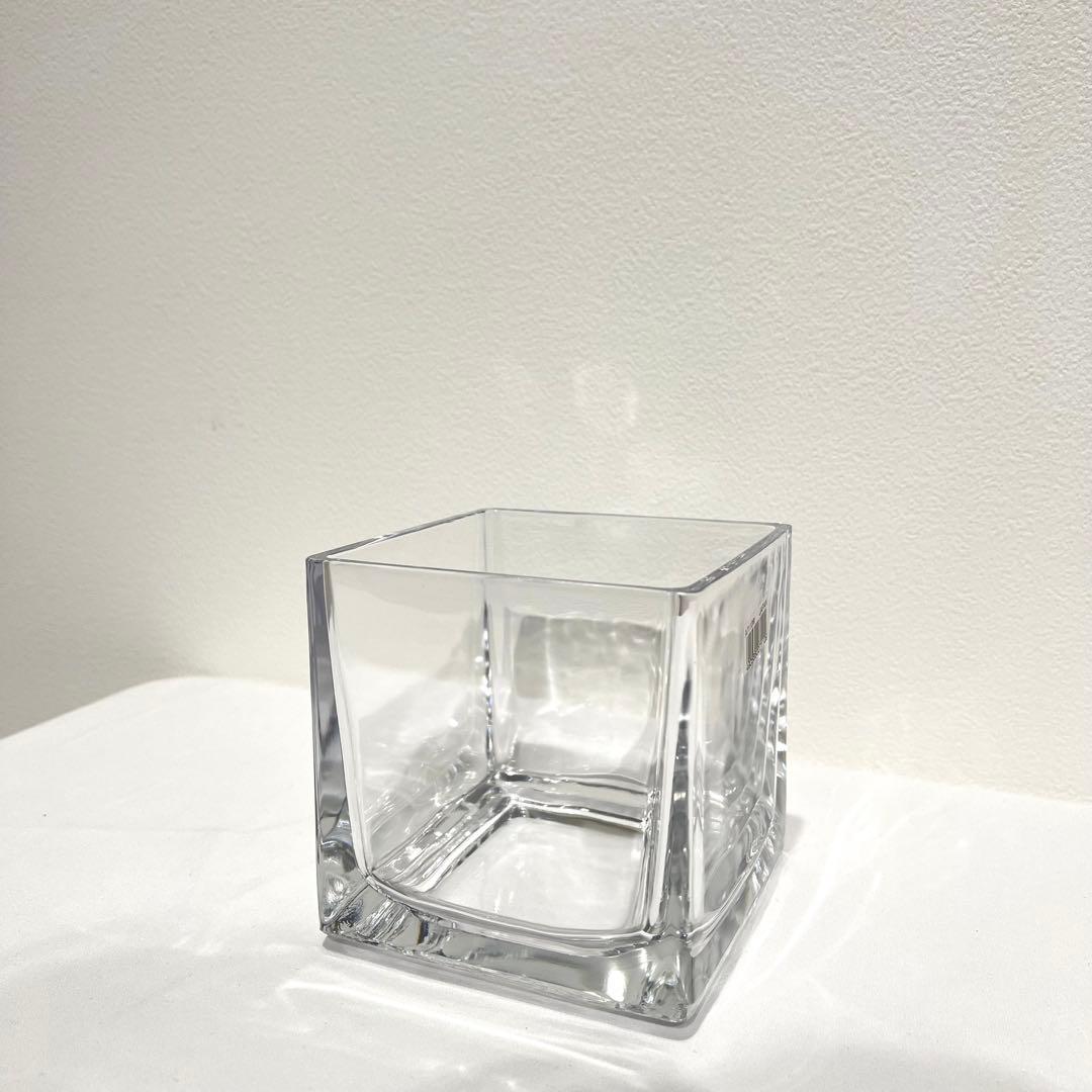 スクエア型　四角　ガラス　フラワーベース　曽我ガラス　12個セット