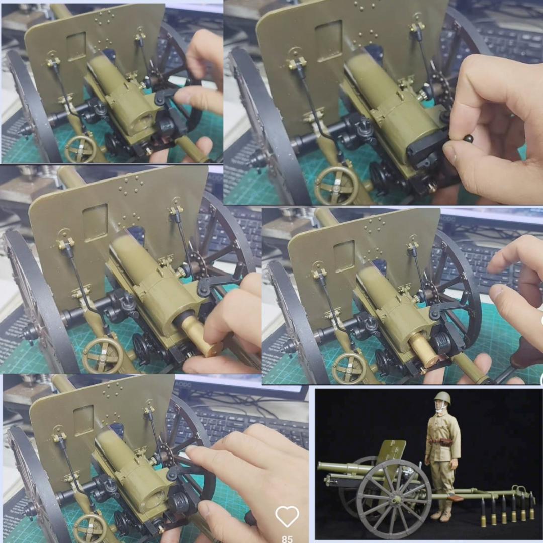 四一式山砲模型　1/6スケール　手作　新品