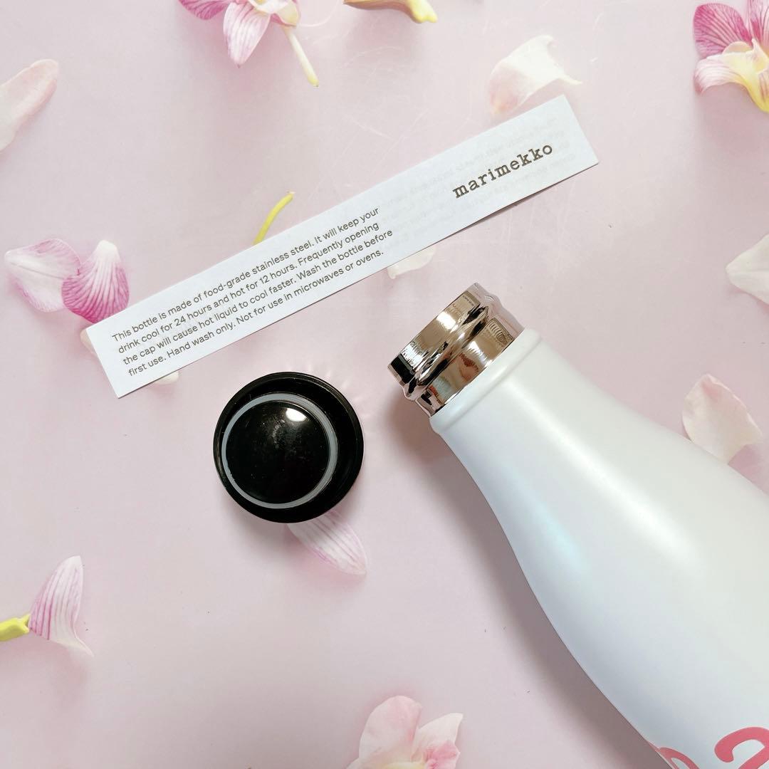 ♡マリメッコ　マリロゴ ステンレスボトル　ピンク　水筒　タンブラー　新品