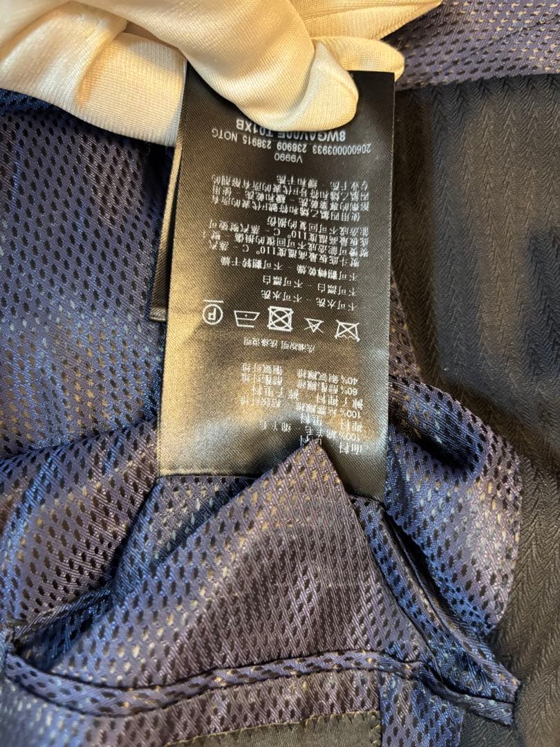 ☆ ARMANI スーツセットアップ 黒紺 L相当