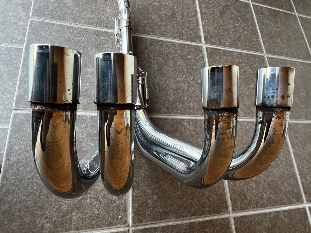 ゼファー400 χ 4-2-1マフラー 42.7 カット加工