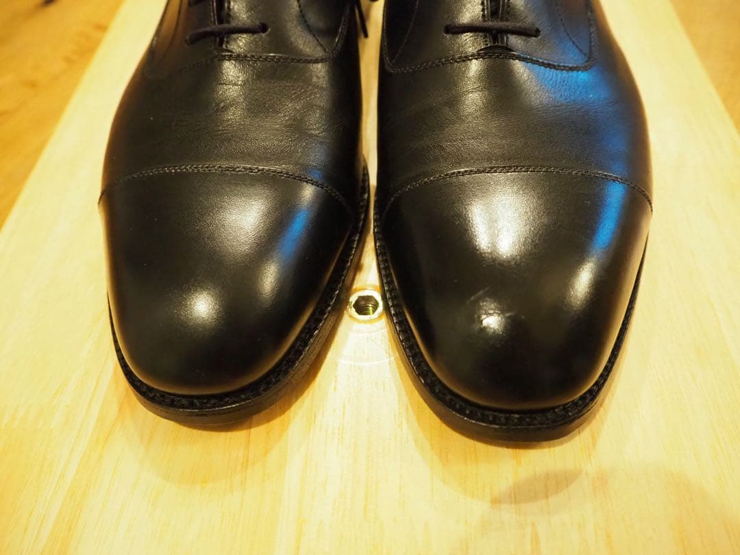 【美品】JM.WESTON 300 ブラック ストレートチップ 8/ 8.5