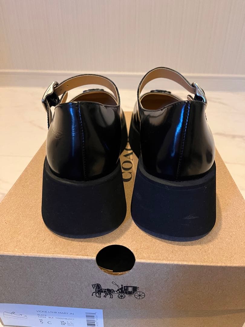 【COACH 】メリージェーン厚底靴