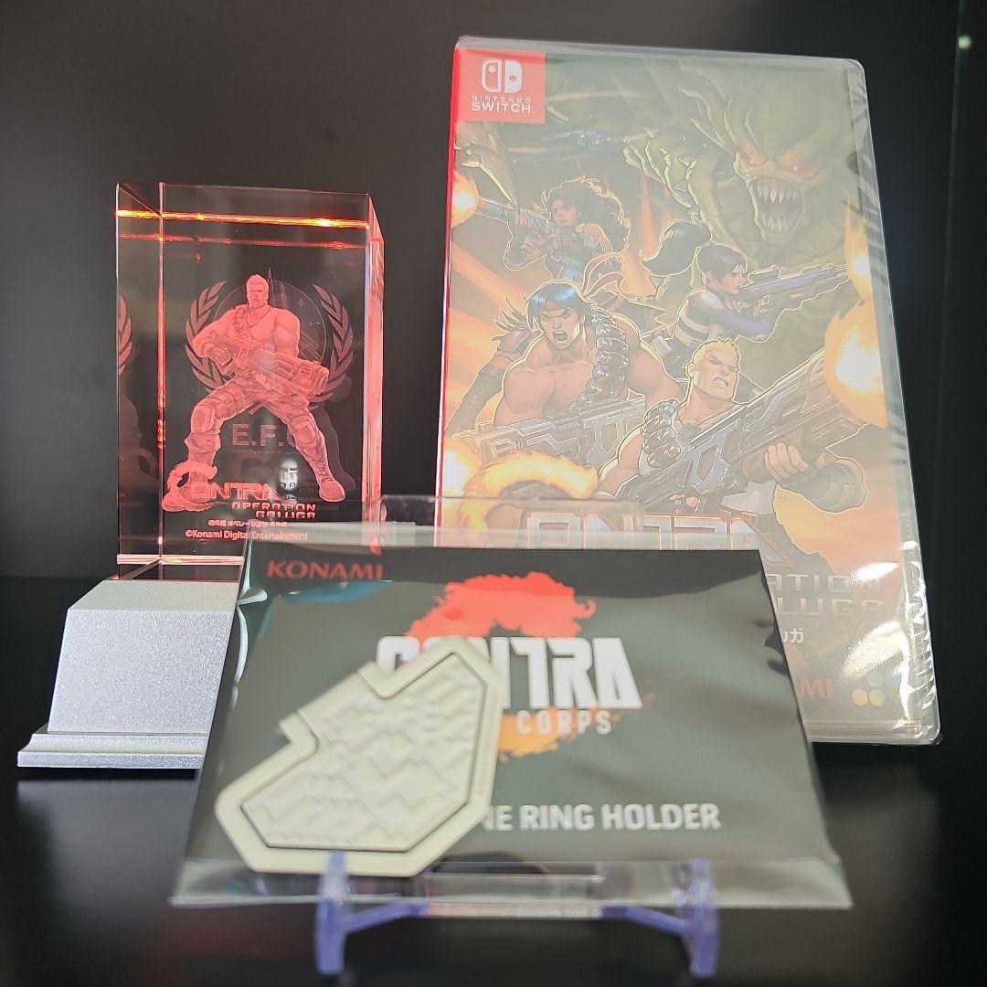 【新品】魂斗羅 オペレーション ガルガ & 3Dクリスタル&スマホリングホルダー